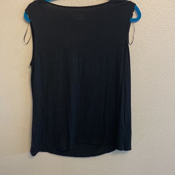 Charter Club- black sparkle blouse -size 1X - Picture 5 of 6